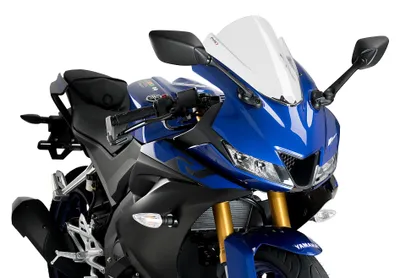 Produktbild von Windschild Puig Z-Racing-Scheibe 330 x 310 mm mit ABE für Yamaha YZF-R125 Bj. 2019 - 2022
