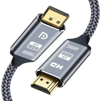 Zdjęcie produktu dla AdroitGoods Kabel DisplayPort do HDMI - 4K 60Hz Ultra HD 4K - 200cm - Kabel Displayport