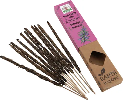Immagine prodotto di Bastoncini d'incenso naturali arrotolati a mano Namaste India - Palo Santo Rosmarino, Viola, 23*4,5*2 cm, Bastoncini d'incenso indiani