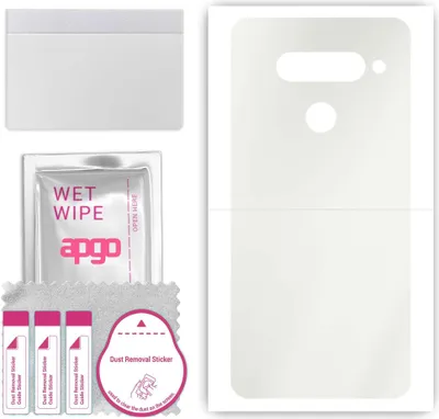Produktbild von apgo Rückseite Schutzfolie, Matt, kompatibel mit LG V40 ThinQ, Hinten Hydrogel-Displayschutzfolie mit Positionierhilfe, kratzfest, einfache Montage