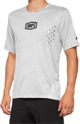 Produktbild von 100% Airmatic Mesh Kurzarm Fahrrad Jersey Farbe: Grau, Grösse: S