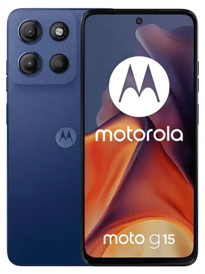 Zdjęcie produktu dla Motorola Moto g15 + Moto buds, 17,1 cm (6.72"), 8 GB, 128 GB, 50 MP, Android 15, Niebieski