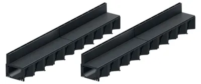 Produktbild von 2x1m ACO Hexaline 2.0 Entwässerungsrinne Schlitzaufsatz Kunststoff Rinne Bodenrinne Terrassenrinne