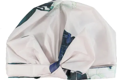 Produktbild von Duschhaube für Damen - Wasserdichte, wiederverwendbare Duschhaube für langes Haar (Blumenmuster)