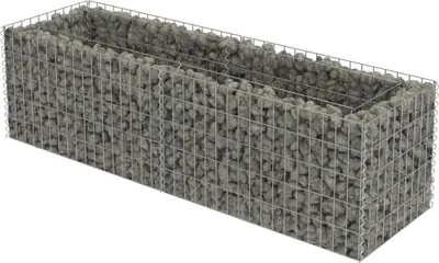 Obrázok produktu pre Gabiónový vyvýšený záhon, pozinkovaná oceľ 180x50x50 cm