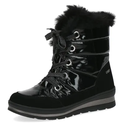 Zdjęcie produktu dla Caprice damskie buty za kostkę pikowane metaliczny połysk 9-26226-29, rozmiar:38,5 EU, kolor:Czarny