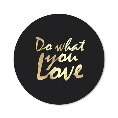 Produktbild von MuchoWow® Mauspad Mousepad Zitat - Liebe - Schwarz - Gold 40x40 cm - Mousepads - Maus Mat - Pad - Mausunterlage - Schreibtisch Accessoires