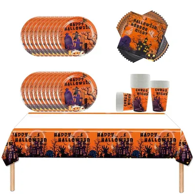 Obrázek produktu pro Sada 61 kusů na stolování, ideální pro dekorace na Halloween