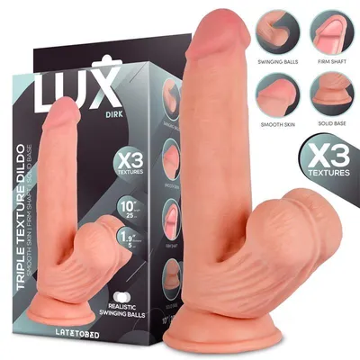 Obrázok produktu pre LUX – Dirk Dildo s trojitou hustotou a hýbajúcimi sa semenníkmi 10
