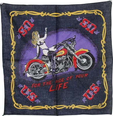 Produktbild von Kopftuch und Halstuch – U.S. Rider marineblau – Halstuch – Bandana
