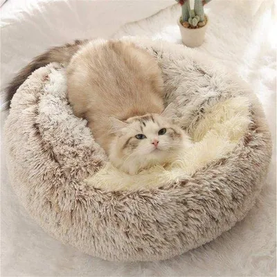 Immagine prodotto di Morbido lettino per gatti da 40 cm, cuscino invernale per gatti e cani