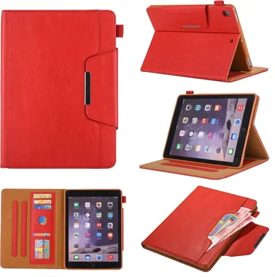 Produktbild von Mobigear Luxury iPad 9 (2021) Hülle Klapphülle + Stifthalter - Rot