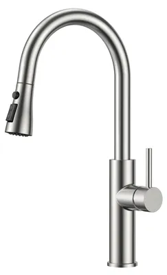 Image de Robinet de cuisine, extractible, avec 2 types de jets, pivotant à 360°