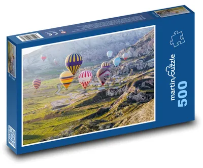 Obrázek produktu pro martinpuzzle - Puzzle 500 - Horkovzdušné balóny - příroda, hory