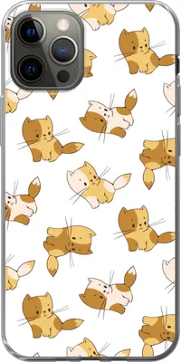 Produktbild von MuchoWow® Handyhülle Schutzhülle Hülle für Telefoonhoesje iPhone 12 Pro Muster - Katze - Kätzchen - Jungen - Mädchen - Kinder - Kind Silikon Softcase Handy Hülle - Abdeckung