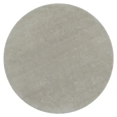 Produktbild von Teppich Rund Wohnzimmer Kurzflor Modern Flauschig Waschbar Einfarbig Rutschfest Grösse 80 cm Rund