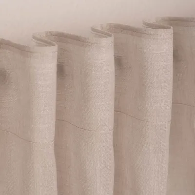 Produktbild von Fertigschal mit Schlaufenband aus recyceltem Polyester einfarbig hellgrau 140x245cm