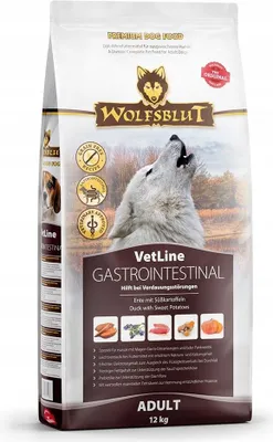A bag of Wolfsblut VetLine Gastrointestinal dog food.