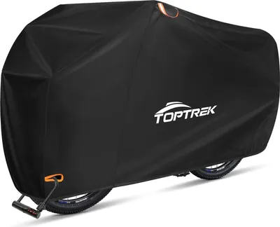 Produktbild von Wasserdichte Fahrradhaube aus 420D Oxford-Stoff mit Regenschutz - 210 x 110 x 95 cm - Fahrradhaube für 2 Fahrräder - für alle Wetterbedingungen