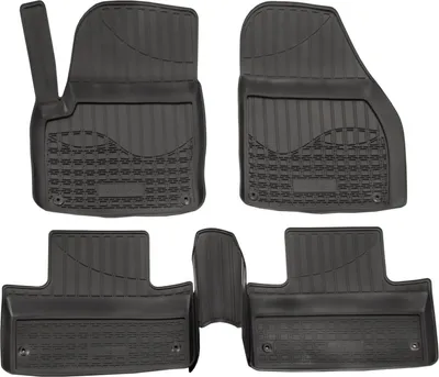 Produktbild von NORM LINERS | 3D Gummimatten Auto Matten Fussmatten Kompatibel mit Land Rover Range Rover Evoque 2011-2018 4tlg, Individuelle Passform mit Hohem Rand cca 4-5cm, Allwetter,