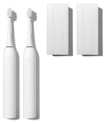 Produktbild von WonderSmile WonderBrush PRO Schallzahnbürsten 2er-Set, All White