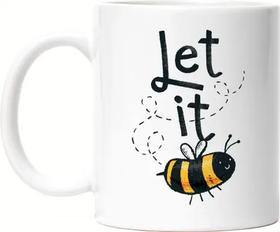 Produktbild von Let It Be(e) Tasse Bienen Motiv Sumsi Loslassen Mental Health Humorvolle Geschenkidee Spruch