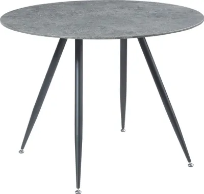 Produktbild von Esstisch ’Fitjar’ für 4 Personen Ø100 cm Stahlbeine Beton-Optik