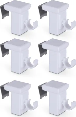 Image de Supports de fixation pour barres de café "Basic" ( blanc ) pack de 6