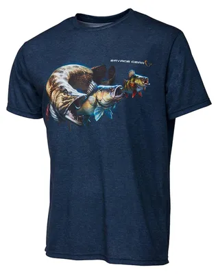 Produktbild von Savage Gear Cannibal T-Shirt Blue - Angelshirt, Größe:XXL