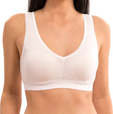 Produktbild von HERMKO 5420 Damen Bustier aus Baumwolle / Elasthan, Farbe:weiß, Größe:44/46 (L)