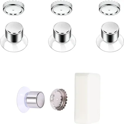 Produktbild von 3er-Set magnetische Seifenschalen – Edelstahl, kein Bohren erforderlich, effizienter Wasserablauf – Bad/Küche