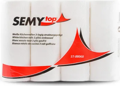 Produktbild von SemyTop Küchenrolle, 100% Zellstoff, verleimt, ST-88068