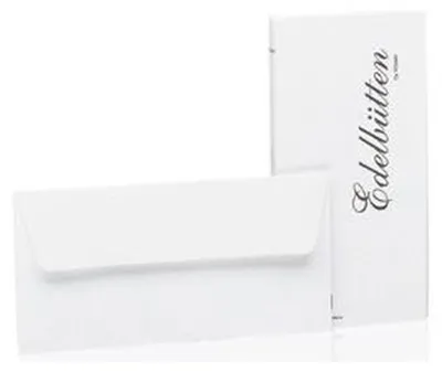 Obrázek produktu pro Rössler Papier 2032388003 Obálky Bütten bílé DL 100 g/m2