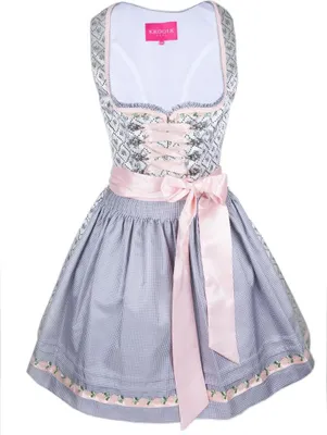 Produktbild von Dirndl Rose Daisy 50er Länge hellgrau 40