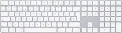 Produktbild von Apple Magic Tastatur - Kabellos Konnektivität - Schweizerisch - Silber, Weiß - Schere Keyswitch - Bluetooth - Computer - Mac, iOS