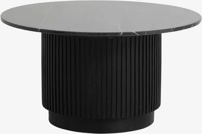 Produktbild von Couchtisch ERIE Ø75cm aus Marmor - Schwarz