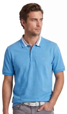 Produktbild von Poloshirt BOSS Paddy blau gestreift