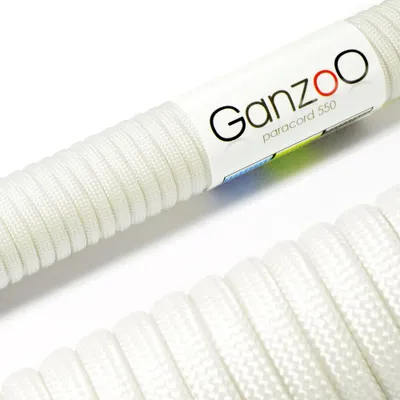 Immagine prodotto di Corda Paracord 550 da 4 mm, tipo 3, in nylon e poliestere, ideale per il fai da te (guinzagli, collari, braccialetti), per il campeggio, la sopravvivenza e le attività all'aperto, 30 metri di corda multiuso a 7 trefoli interni, bianca