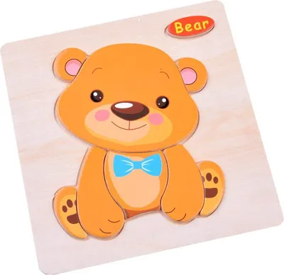 Zdjęcie produktu dla Drewniane puzzle Zwierzęta ZA2528