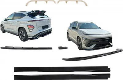 Immagine prodotto di Kit corpo aerodinamico labbro paraurti per Hyundai Kona N-Line Mk2 2023- Spoiler labbra.