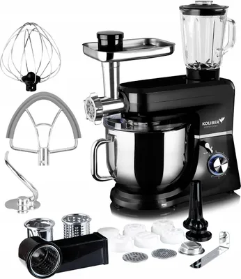 Produktbild von Küchenmaschine Planetenmixer Robomax X-3500-W Schwarz Pulsfunktion