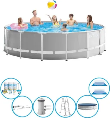 Zdjęcie produktu dla Stelaż do basenu Intex Prism Frame - z akcesoriami - 457x122 cm