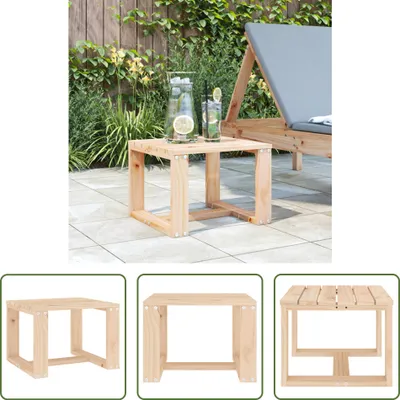 Produktbild von The Living Store Garten-Beistelltisch 40x38x28,5 cm Massivholz Kiefer