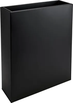 Produktbild von VIVANNO Raumteiler pulverbeschichtetes Stahlblech ELEMENTO Kasten, Schwarz matt - 75x25x90 cm