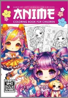 Image de Coloriage Anime A4 pour enfants - violet