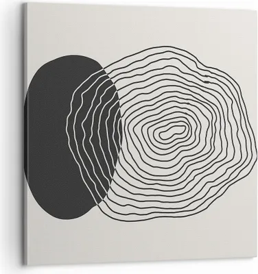 Produktbild von Bild auf Leinwand - Leinwandbild - Einteilig - Abstraktion Fleck Gläser - 60x60cm - Wand Bild - Wanddeko - Wandbilder - Leinwanddruck - Bilder - Wanddekoration - Leinwand bilder - AC60x60-4325