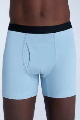 Produktbild von Bio-Baumwoll-Herren Boxershorts mit Eingriff