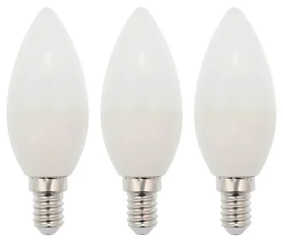 Productafbeelding van Vito Lighting LED Kaarslamp C35 E14 Mat - 7W 520lm 4000K - Neutraalwit - Vervangt 45W - 3 stuks