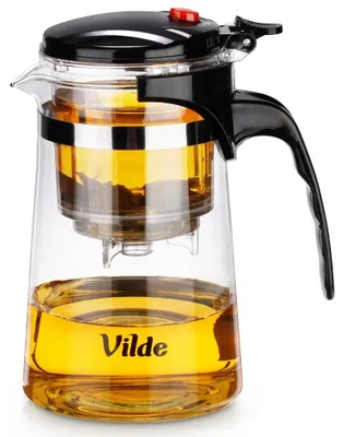 Produktbild von Teekanne aus Glas mit Teesieb, 680 ml - Borosilikatglas