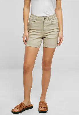 Productafbeelding van Damesbroekjes Urban Classics, gekleurd stretch denim, model "softseagrass" - maat 34